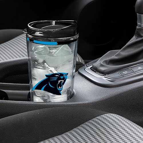 Miniatura 144 de Rico Industries NFL - Vaso clásico de fútbol americano de doble pared, 16 oz o 20 onzas, tapa W