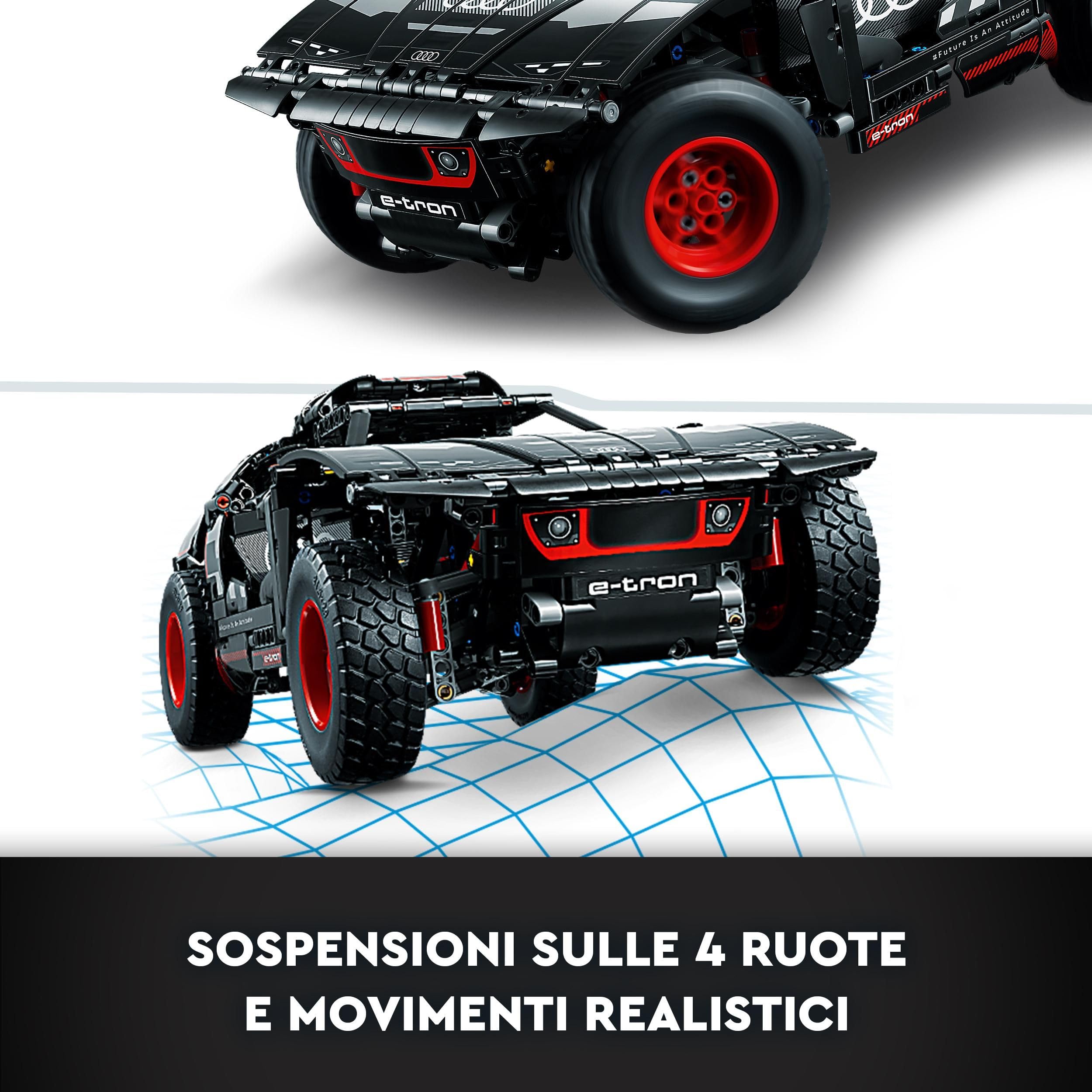 LEGO Technic Audi RS Q E-Tron, Macchina Telecomandata da Rally, Modellino di Auto Fuoristrada Dakar con App CONTROL+ da Costruire, Giocattoli per Ragazzi, Ragazze e Fan da 10 Anni, Idea Regalo 42160