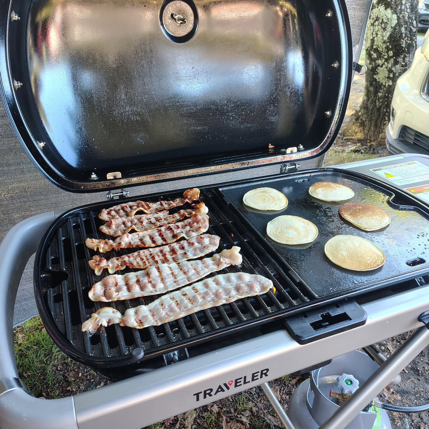 Weber Traveler ステルスエディション9013013カバーset Amazon.com: EasiBBQ Cast Iron Cooking Grate and Grill Griddle 7034