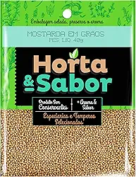 Horta e Sabor – Mostarda em Grãos 40g | Ideal para Molhos, Marinadas e Conservas | Sabor Intenso e Natural | Toque Gourmet para Suas Receitas