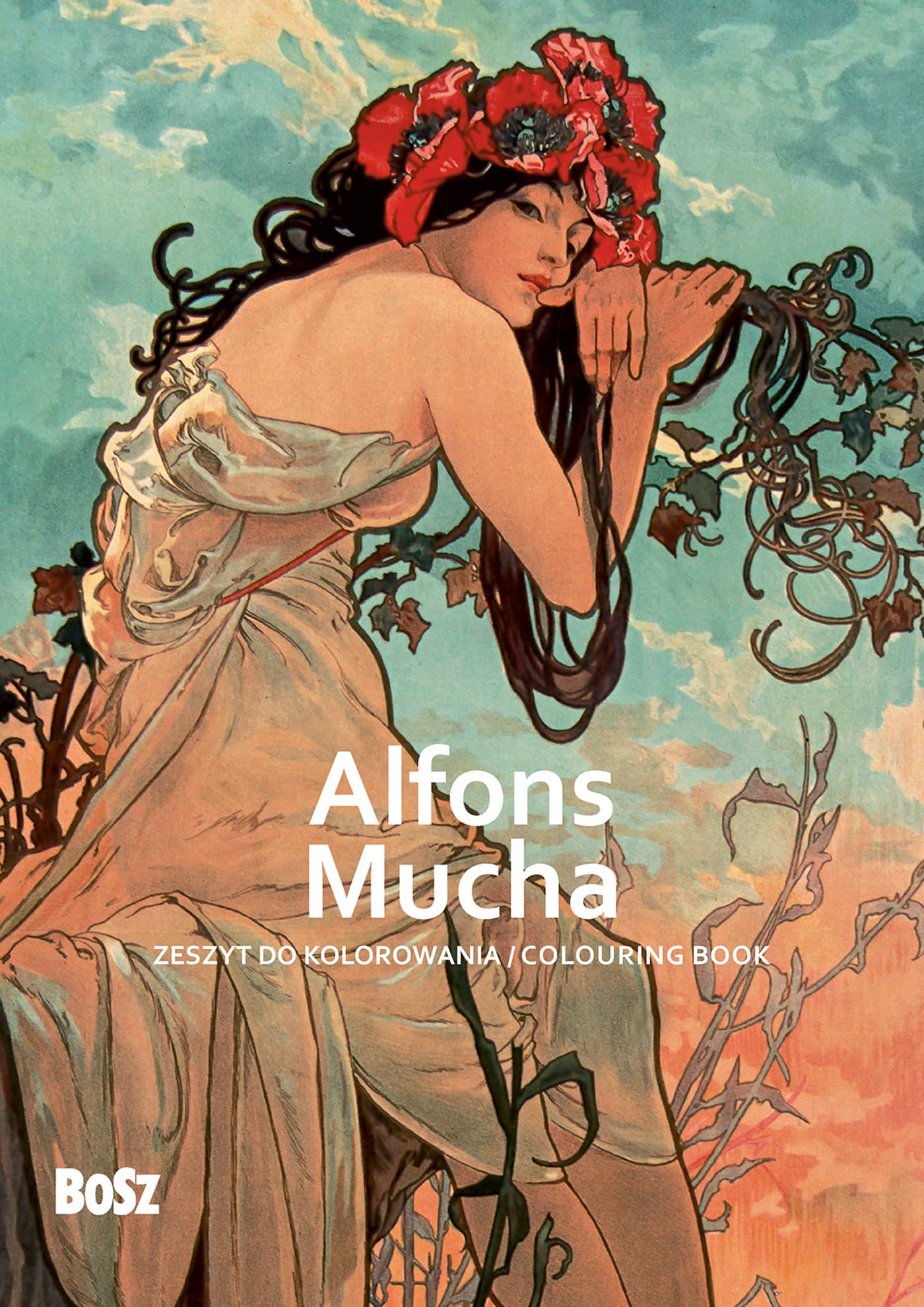 Alfons Mucha - zeszyt do kolorowania: Alfons Mucha - zeszyt do kolorowania