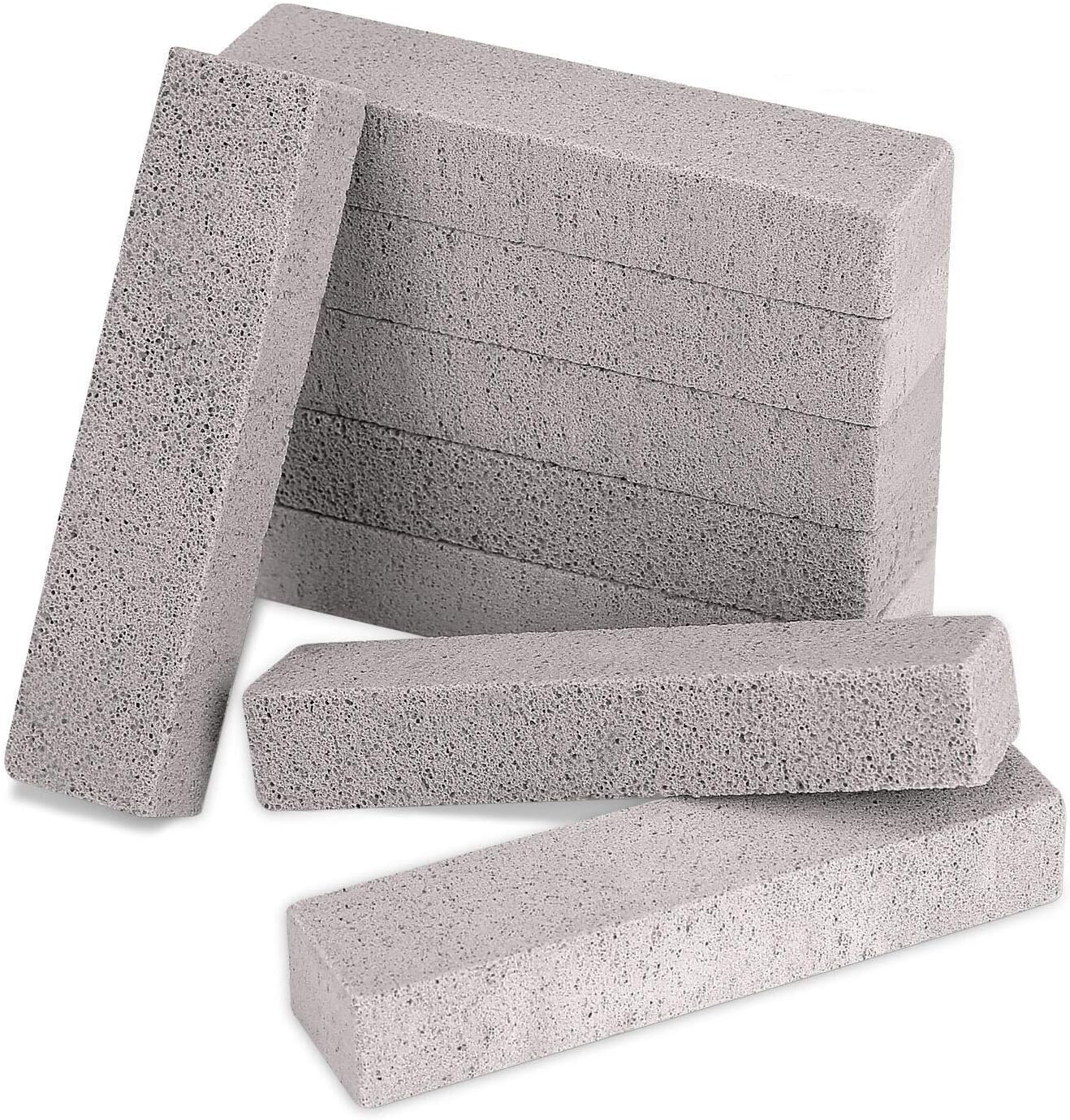 Pumice Cleaning Stones for Toilet Scouring Pads Grey Pumice Sticks to Remove Stains on Toilet,Swimming Pool,Kitchen,8 Pack