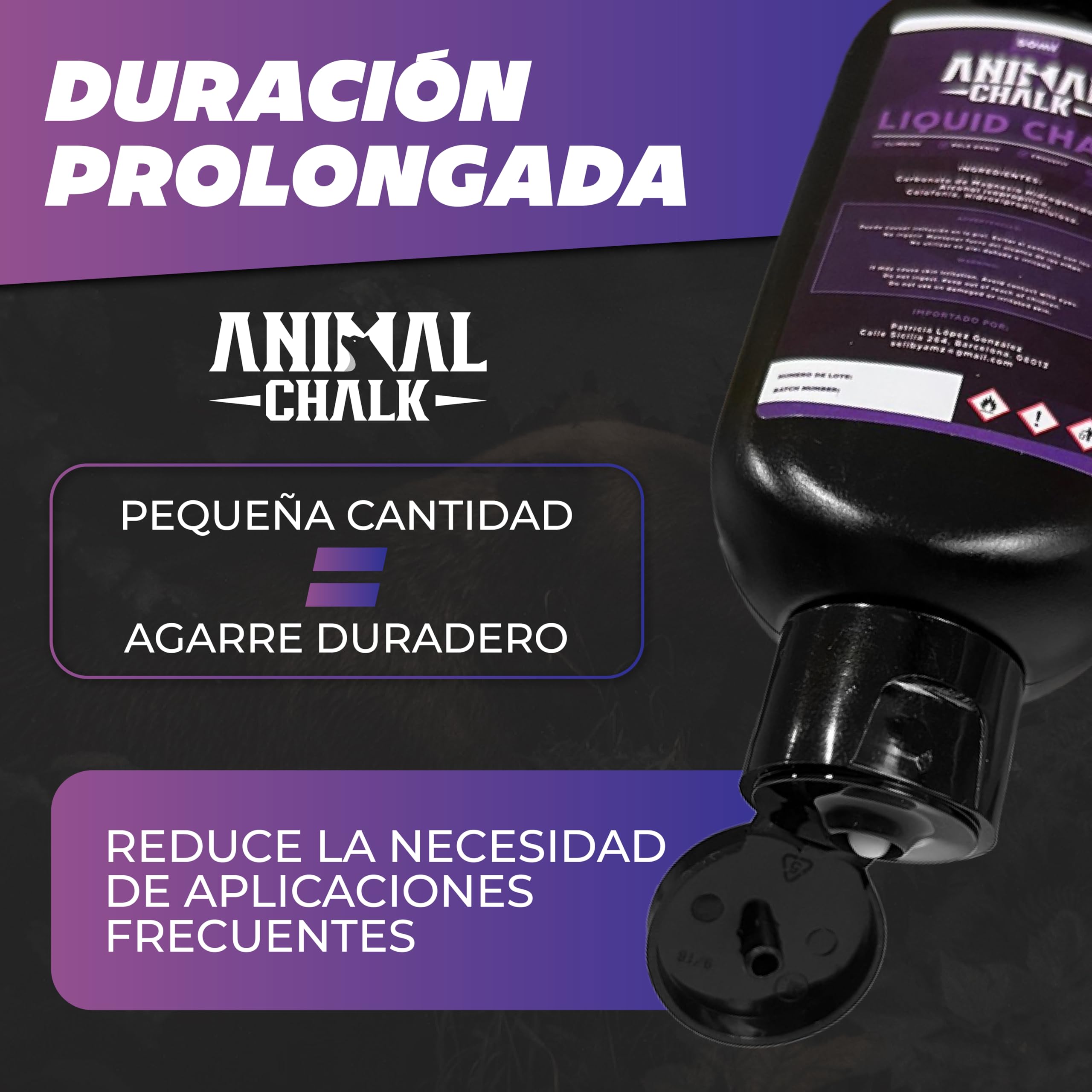 Magnesio Líquido Carbonato de Magnesio 250ml+50ml para Gimnasio Crossfit Escalada Calistenia Levantamiento de Pesas Agarre
