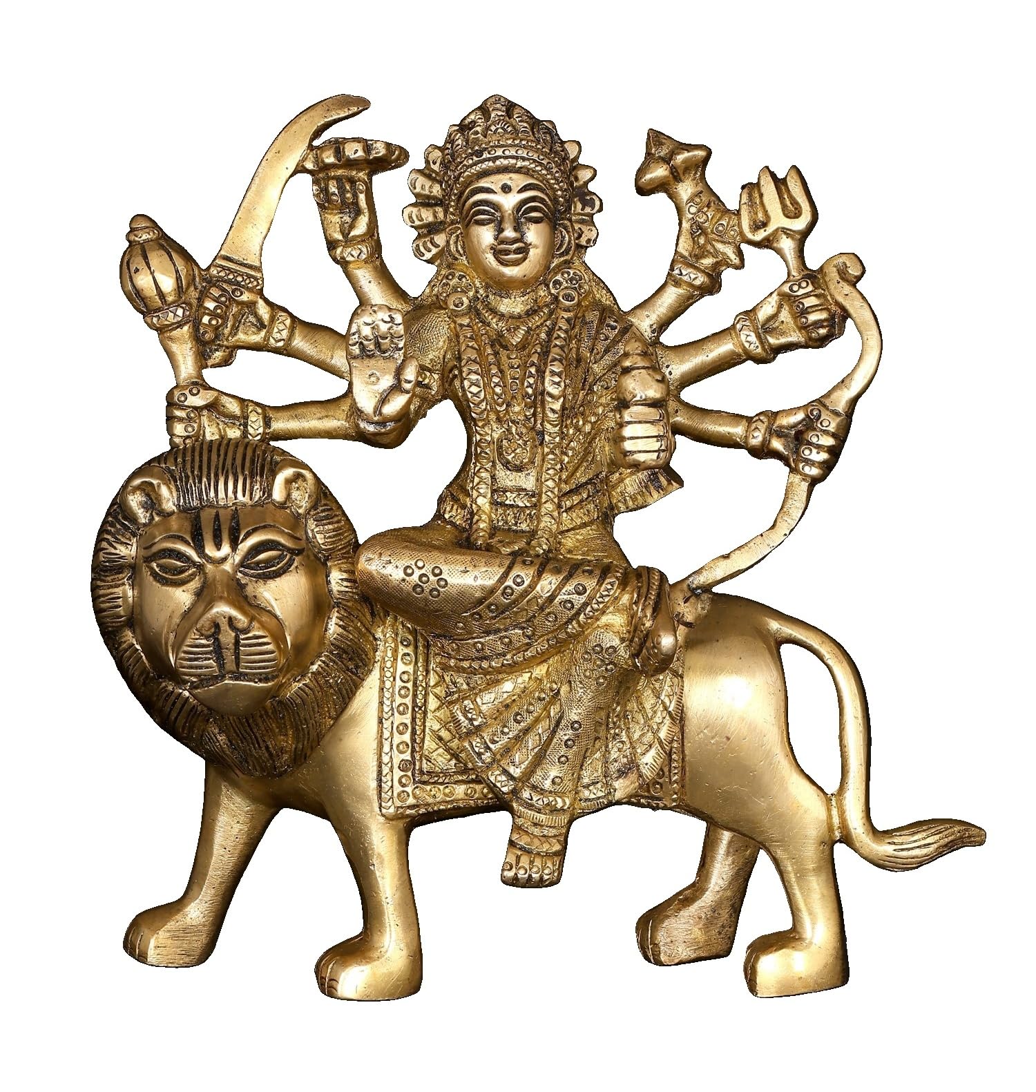 Statue déesse Durga 15 cm pour decoration chambre Puja et maison