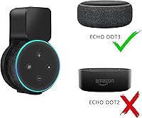Vista 2 de Echo Dot Soporte de pared para 3ª generación, accesorios de ahorro de espacio, altavoces inteligentes para el hogar, accesorios inteligentes Echo