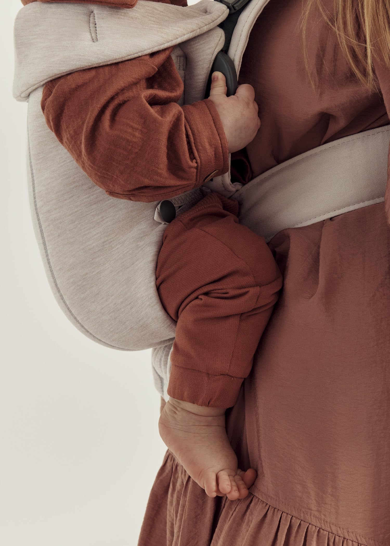 BabyBjörn Porte-bébé Mini, Jersey 3D, Beige clair