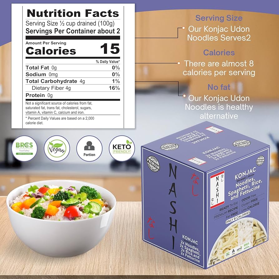 nashi diet ５boxes Amazon.com : Nashi Konjac Shirataki Premium Mix Pack (8×190g