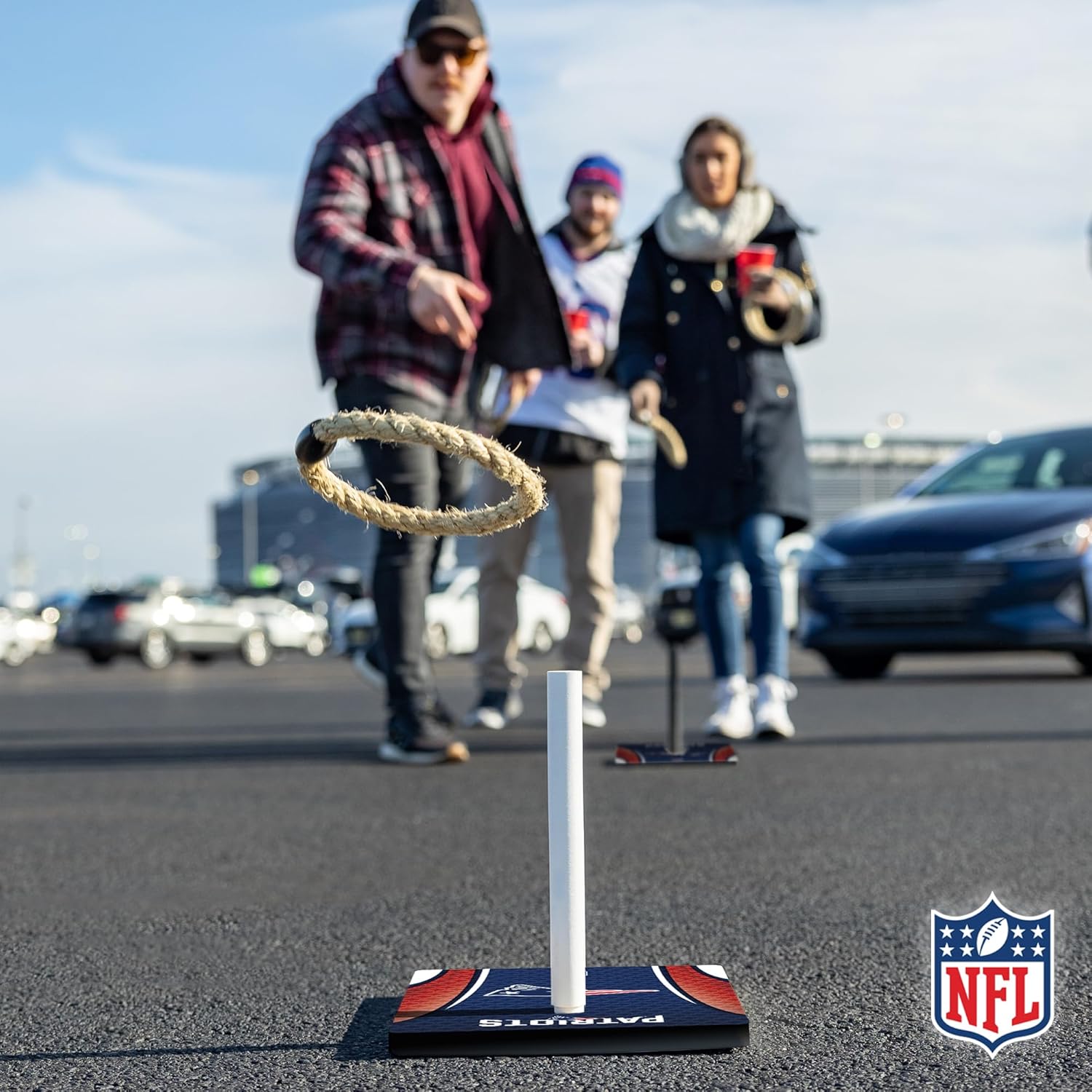 Wild Sports NFL Quoits Set with Direct Print HD Team Graphics – Tailgate Ring Toss Game – Great Gift for Any Football Fan! Ring Toss Family Outdoor Games for The Beach, BBQ, or Tailgate Party