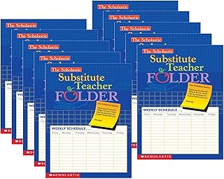 Scholastic Teaching Resources SC-0439546443-10 Substitute Teacher Folder - 10 Each