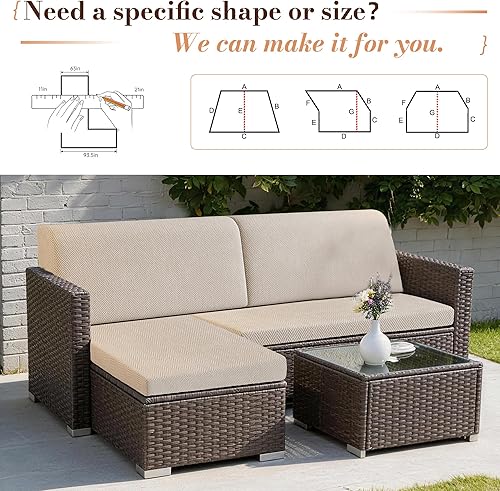 Miniatura 7 de Cojín de banco personalizado, cojines de banco para muebles de interior, cojines de ventana de bahía, cojín antideslizante para asiento de ventana