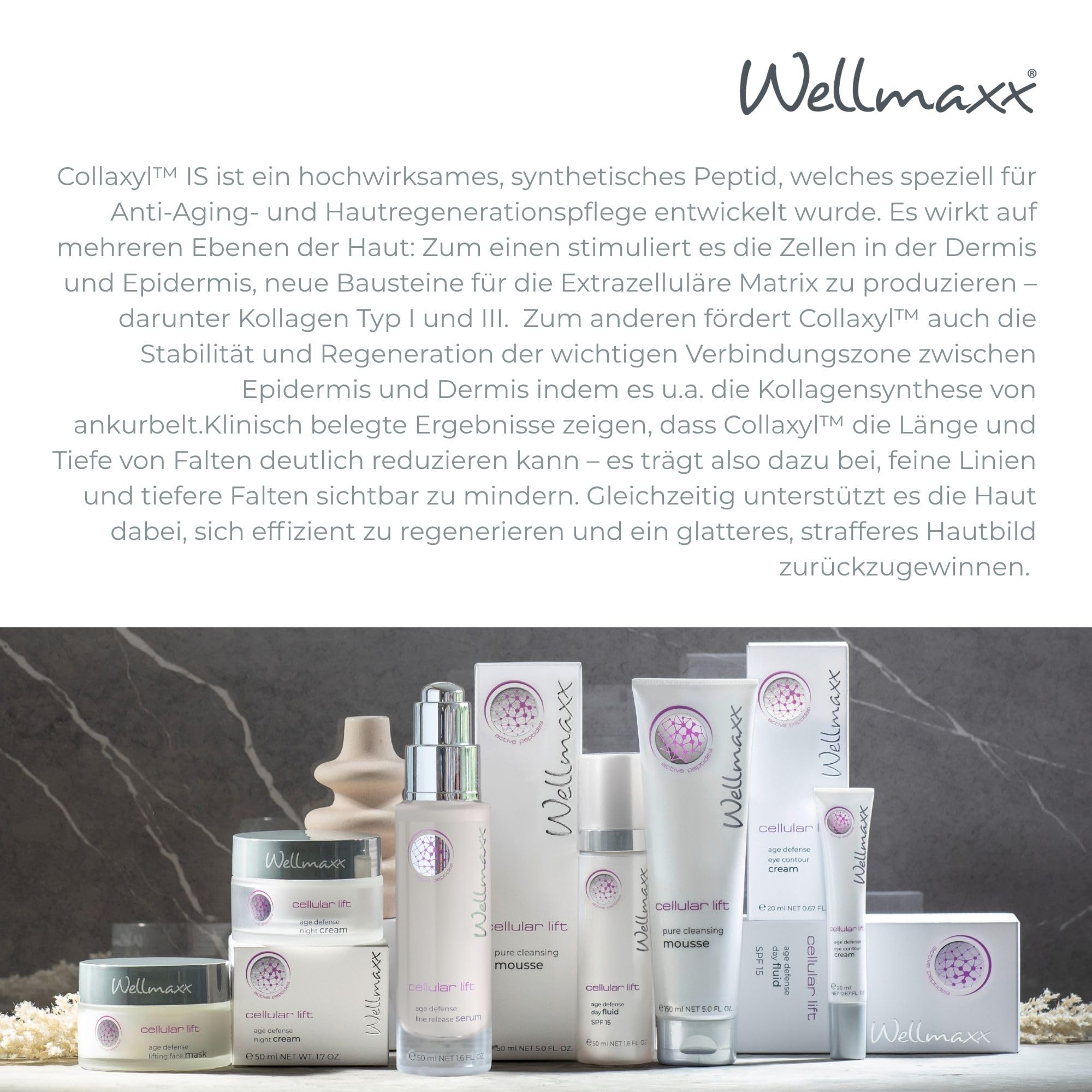 WELLMAXX cellular lift age defense Nachtcreme, Ohne Parfüm, 50 ml | vegan, für alle Hauttypen, Hyaluronsäure, Sheabutter, regenerierend