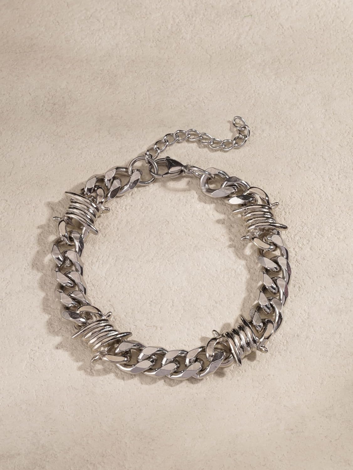 Sacina Barbed Wire Bracelet, Emo Punk Grunge Bracelet, Goth Jewelry, Christmas Jewelry Gift for Women - Image 6