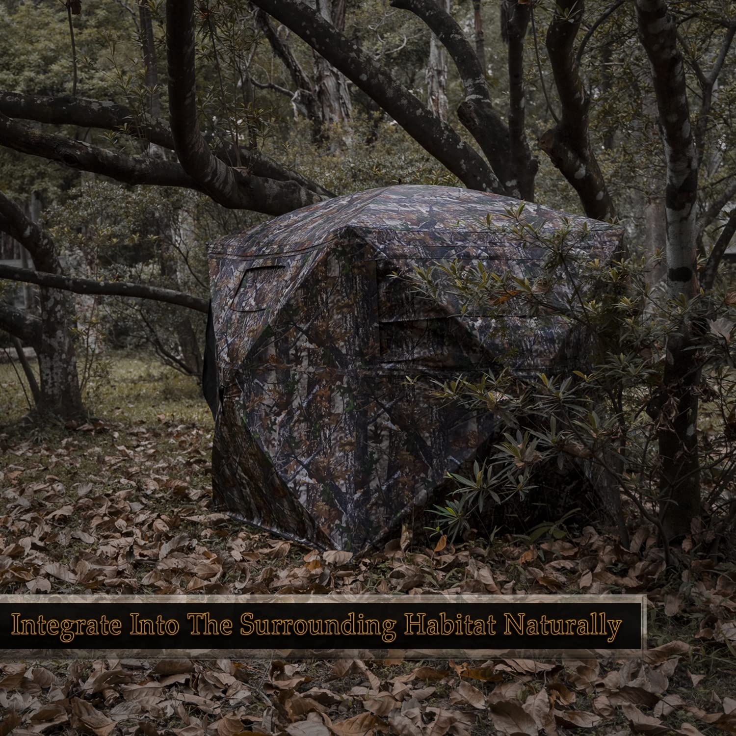 Buy Your Choice Hunting Blind 3 Person 270 Degree See Through Ground