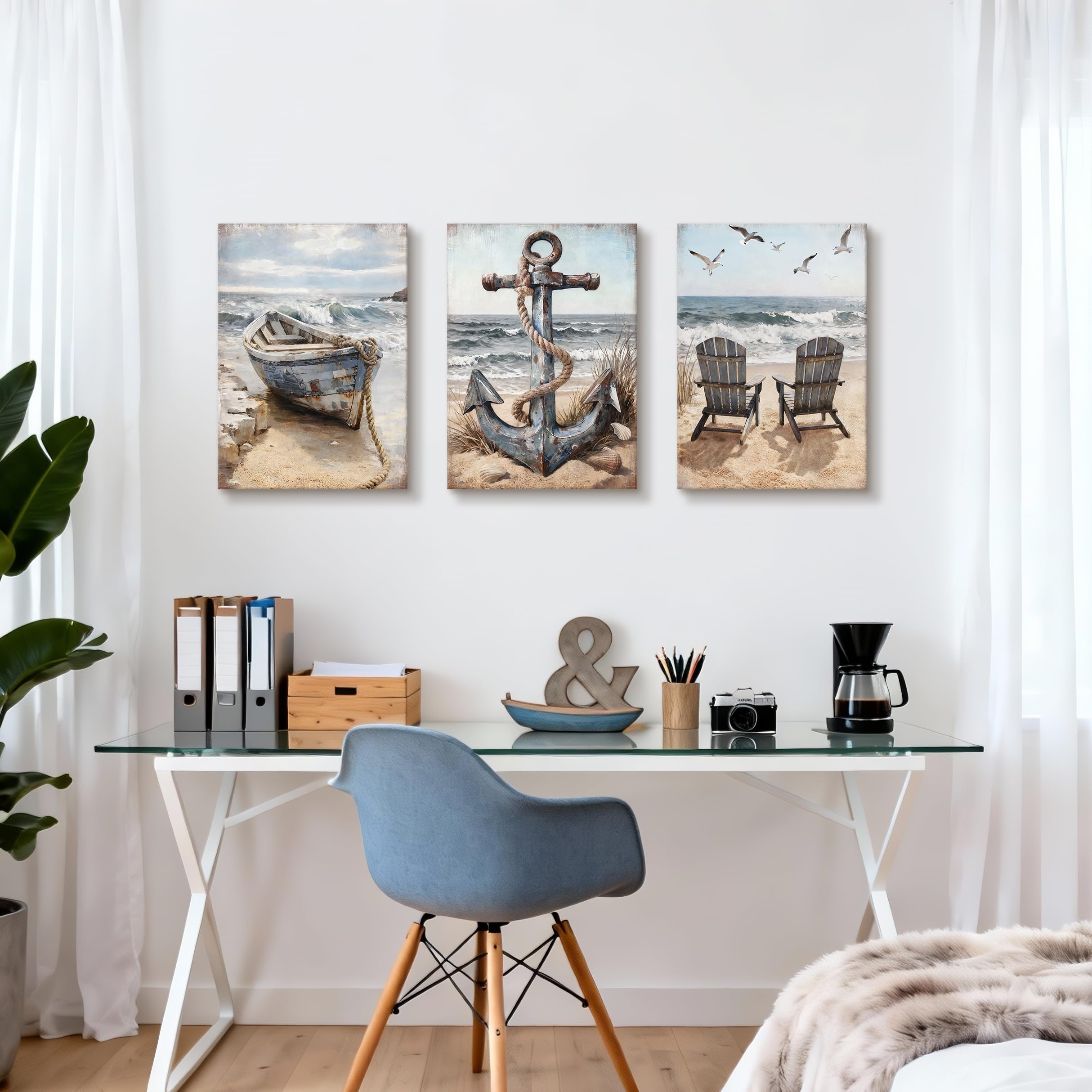 3 Pcs Wooden Framed Canvas Wall Art Set Bohemian Sage Green Canvas Prints Poster Geometric Line Beige Green Pictures for Living Room Bedroom Dinning Room Hallway Stairs Wall Decor 30x40cm x3pcs — view 277