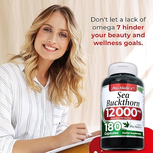 Miniatura 3 de Laboratorio | Espino cerval de mar | 180 cápsulas | 12000 mg | Espino cerval de mar Omega 7 | Suplemento de espino marino | Suplemento Omega 7 |