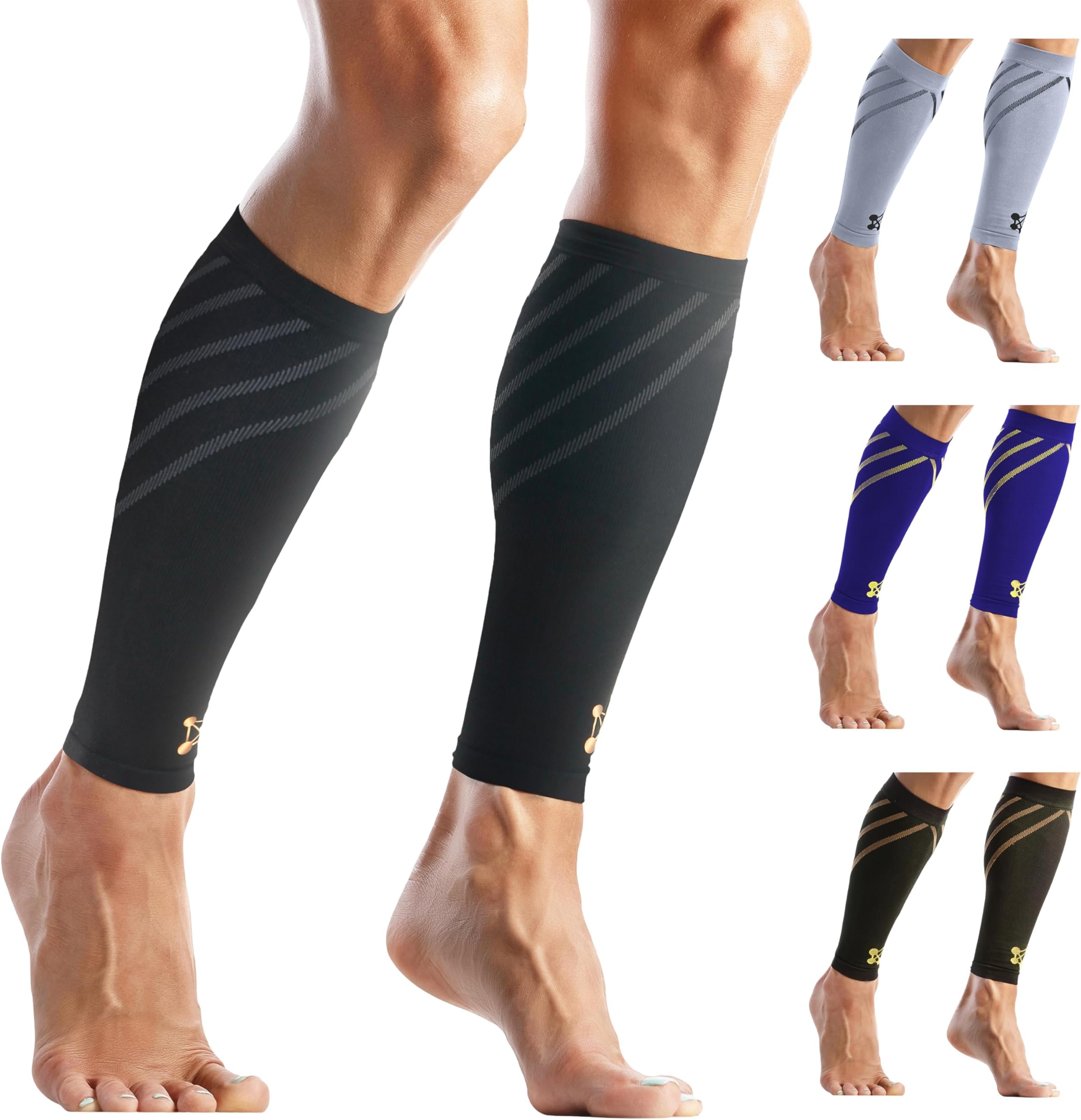 CopperJoint Calf Compression Sleeve for Men & Women, 20–30 mmHg Footless Leg Support Sleeve, Wide Calf Friendly Design for Work, Training and Everyday Wear, X-Large
