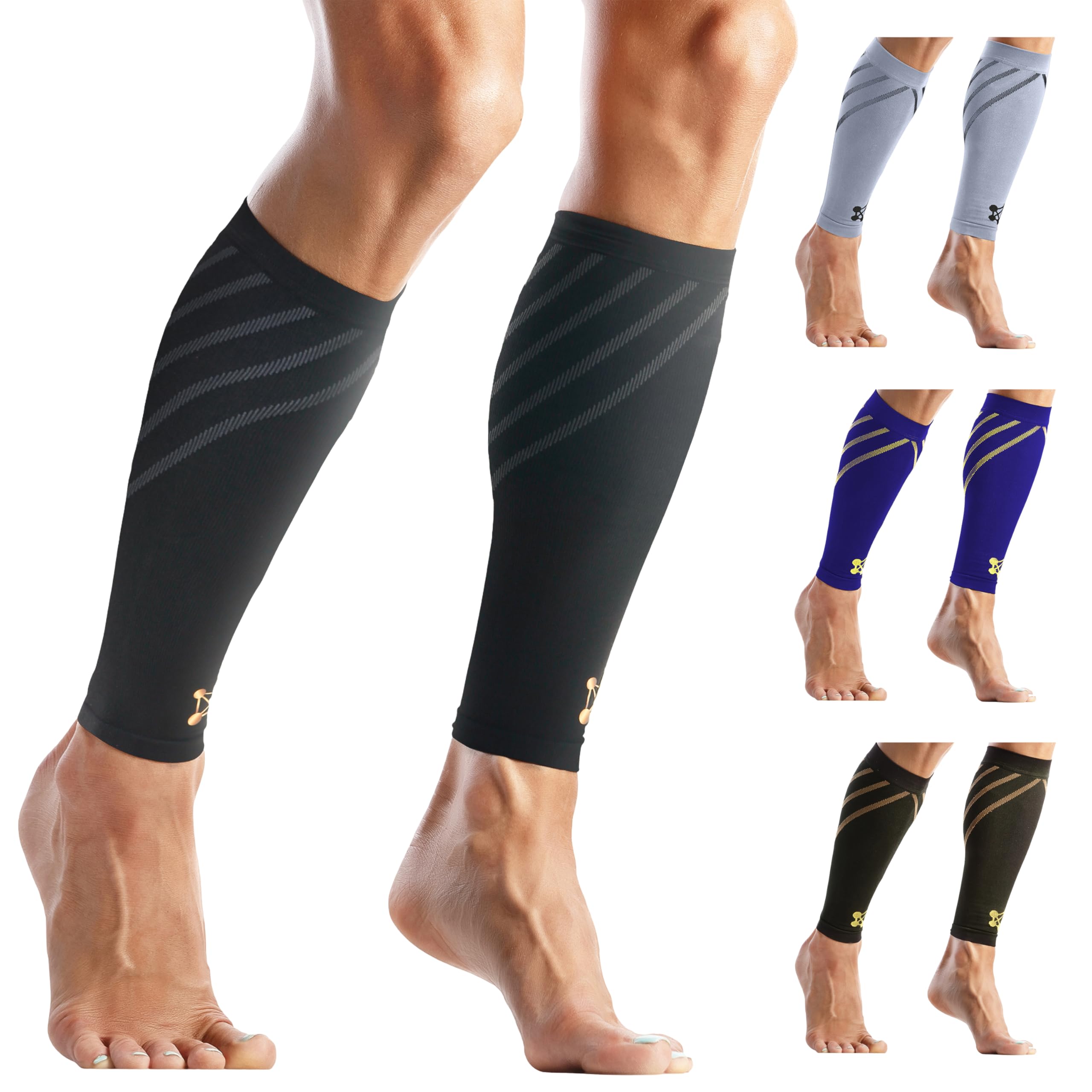 CopperJoint Calf Compression Sleeve for Men & Women, 20–30 mmHg Footless Leg Support Sleeve, Wide Calf Friendly Design for Work, Training and Everyday Wear, X-Large