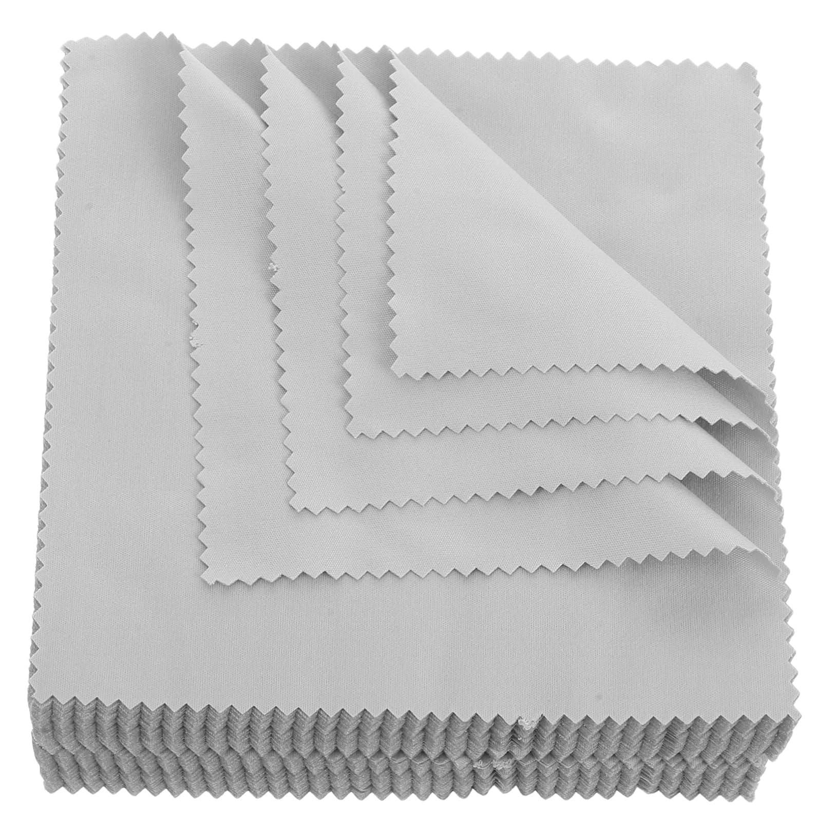 KOMBIUDA Panno in Microfibra per Pulizia Occhiali, senza Pelucchi, Non Graffia le Lenti, 100 Pezzi, per Schermi Smartphone e Superfici Delicate