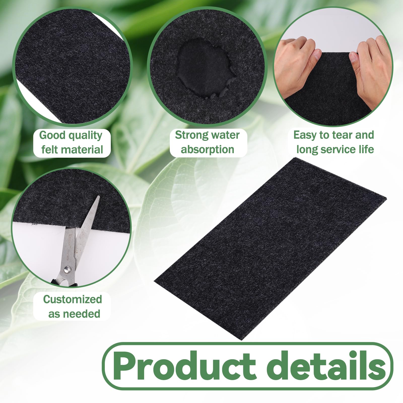 Gosknor 8 Alfombrillas de Riego para Plantas de 24 Celdas, 33x20cm Bandeja Drenaje para Riego Automático Plantas Aptas para Jardinería Interior Plantas Hidropónicas en Maceta