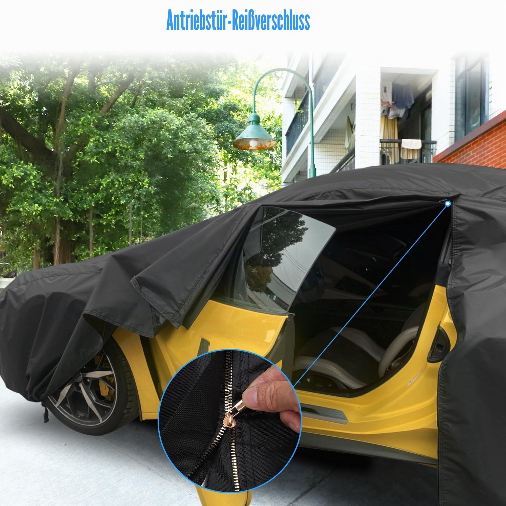 QUARKZMAN wasserdichte Autoabdeckung Outdoor Für FIAT 500 07-22 1pc