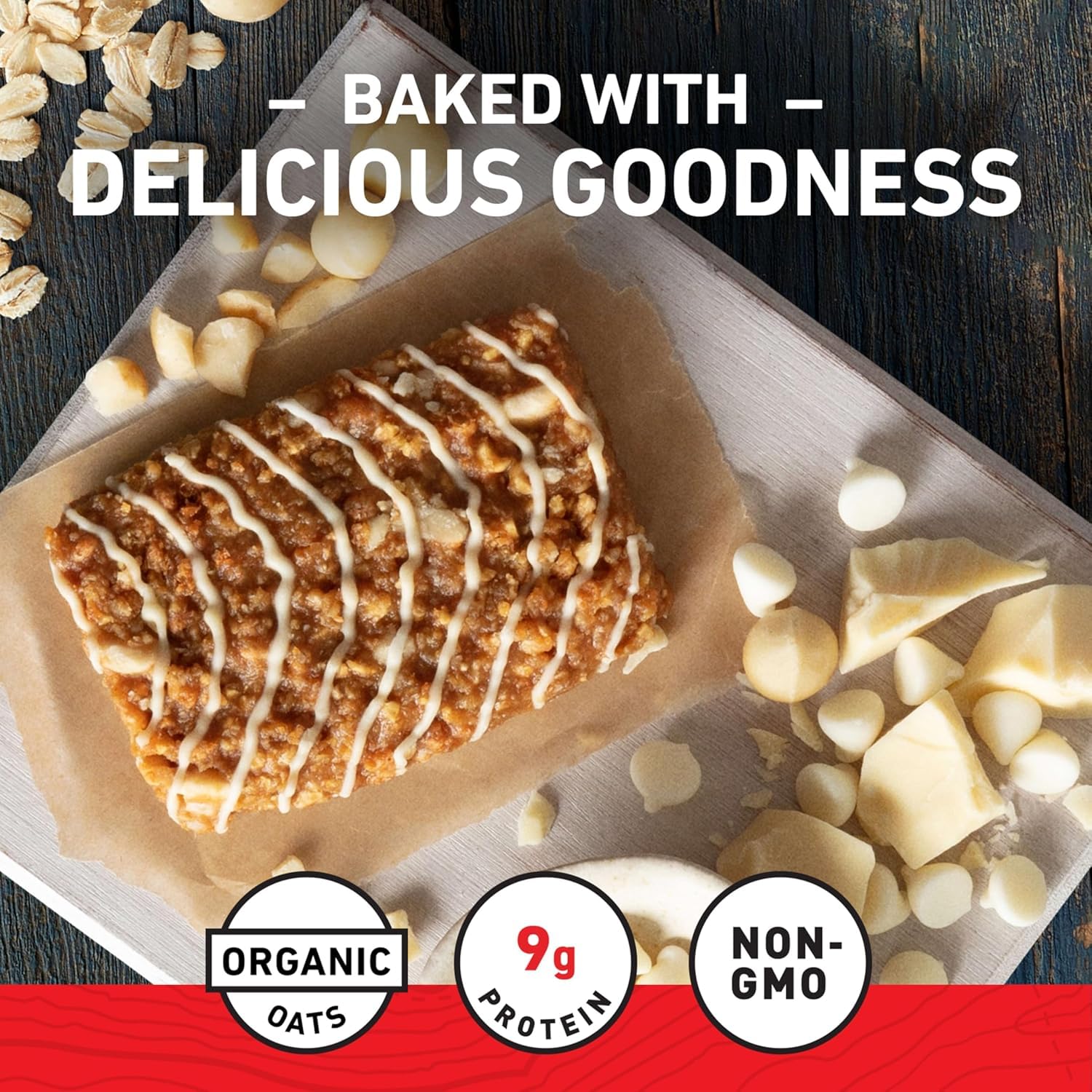 CLIF Bar White Chocolate Macadamia, 12x68g