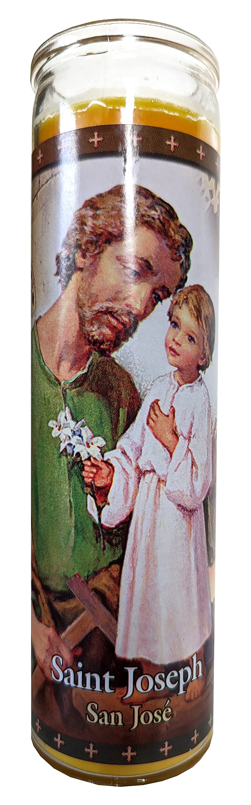 Saint Joseph (San Jose) Orange Devotional Candle