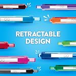 Stylos à Bille Rétractables Paper Mate InkJoy 300RT, Pointe Moyenne (1.0mm), Assortis, Paquet de 8