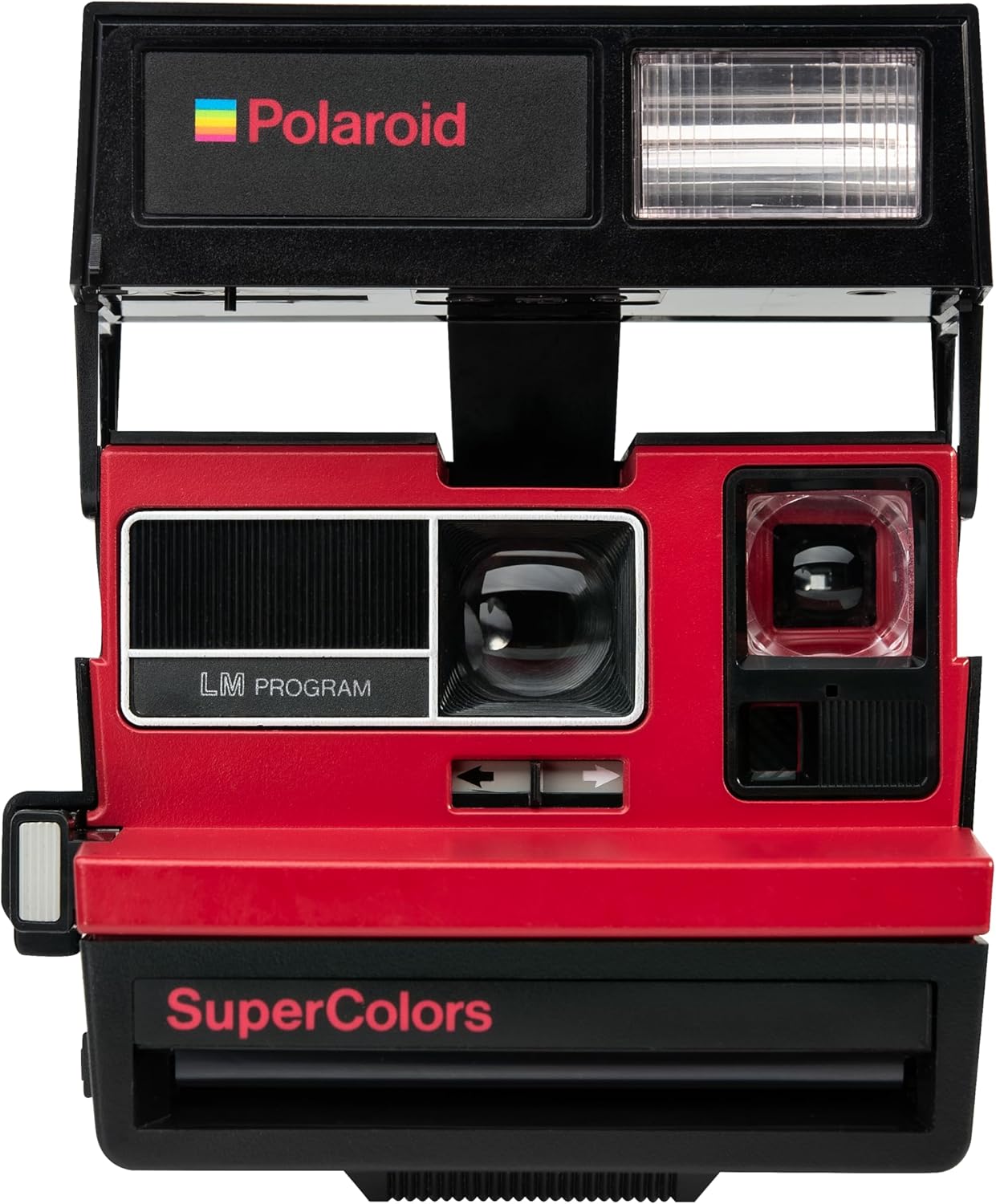 Polaroid Supercolor Red Instant Film Camera – Vintage Polaroid 600 Camera – Bright Red Design – Uses Polaroid 600 Film – Refurbished & Tested (Renewed)