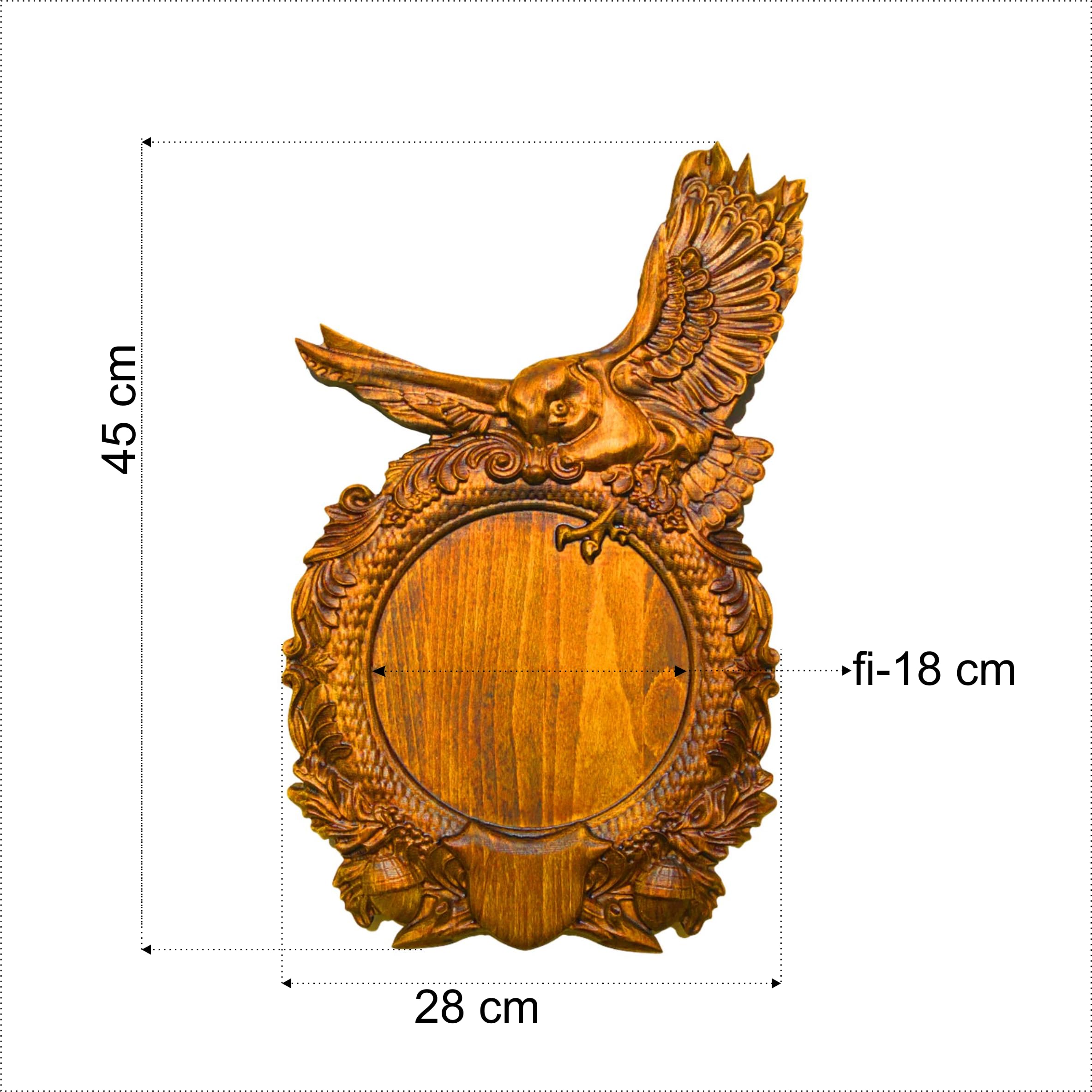 Trophy Shield - Tablero de madera de haya maciza para cazar trofeos de cornamenta como jabalí, ciervo, cabras (KSO) (roble rústico)