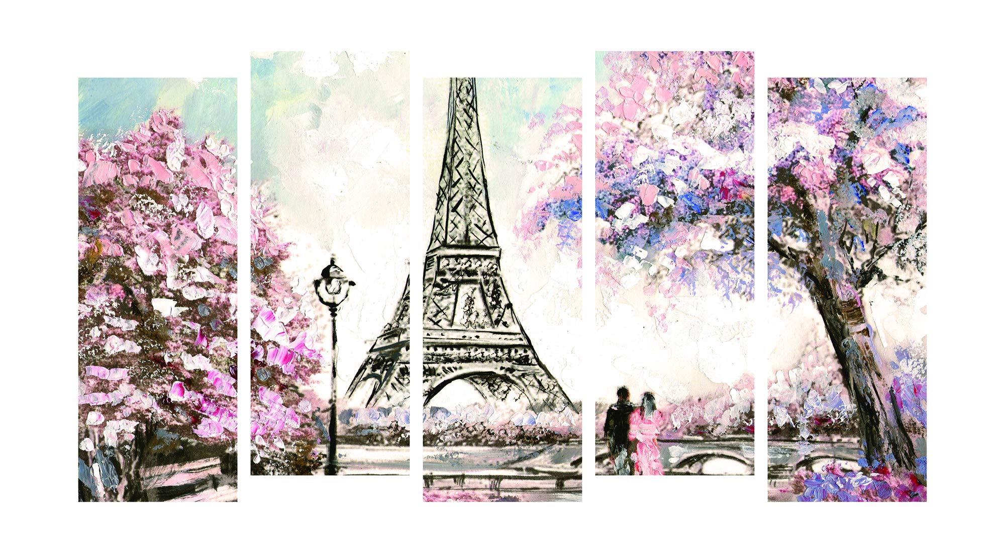 PAPER PLANE DESIGN Travel Theme Wall Art Multiple Panel Painting For Living Room (Paris) (B07R16SP29) Amazon Price History, Amazon Price Tracker