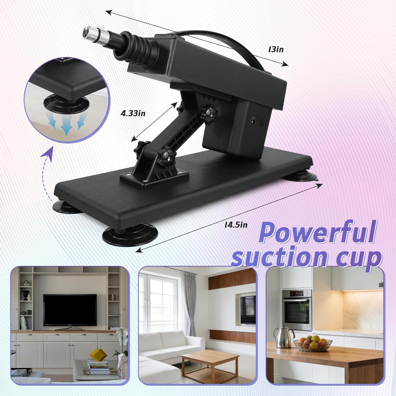 Sex Machine Thrusting Dildo Machine with Speed ​​Controller for Women 3XLR Connnector Automatic Sex Machines with Dildo Attachments Adult Sex Toy Machines with Suction Cup