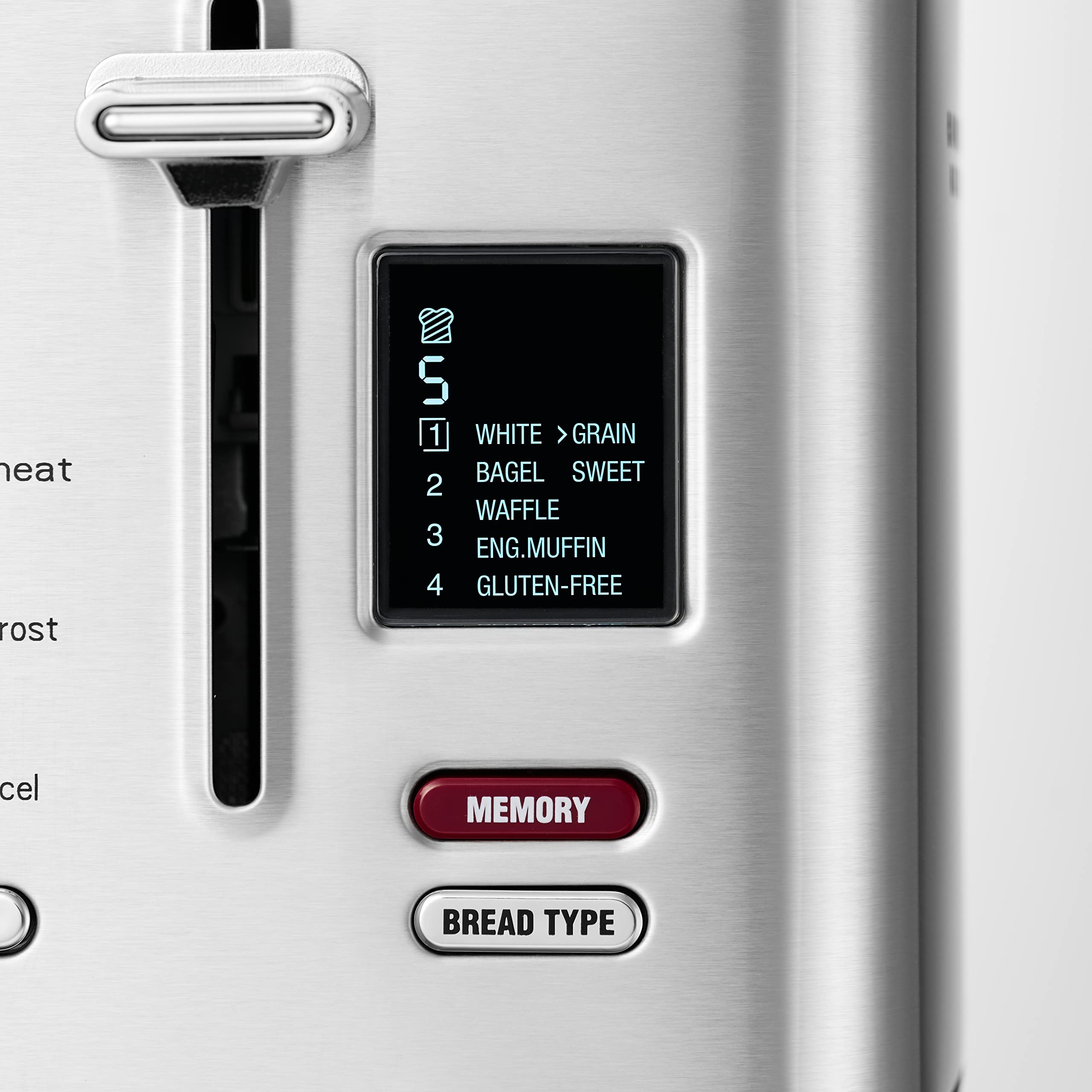 Solis Tostapane Flex (tipo 8004) – Tostapane in acciaio inox premium con 7 programmi, ampie fessure, display LCD e panino – godimento croccante con potenza 950 W