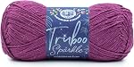 Lion Brand Yarn (1 Truboo Sparkle Yarn, Prune