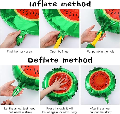 Miniatura 4 de 28 globos de frutas de verano para decoraciones de fiesta de frutas Tutti, globos de aluminio de aluminio para helio, globos tropicales de fresas y