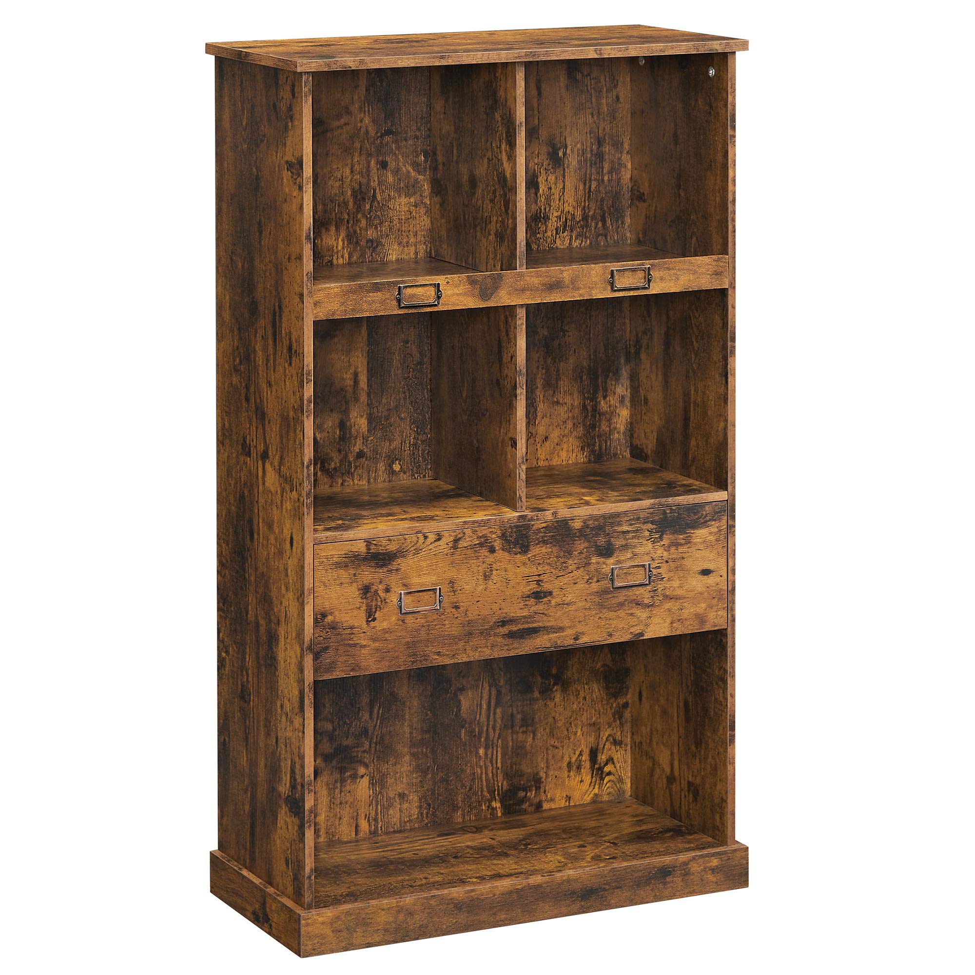 Buy VASAGLE Bookcase, 4TierBookshelf, Open Storage Shelf with Drawer