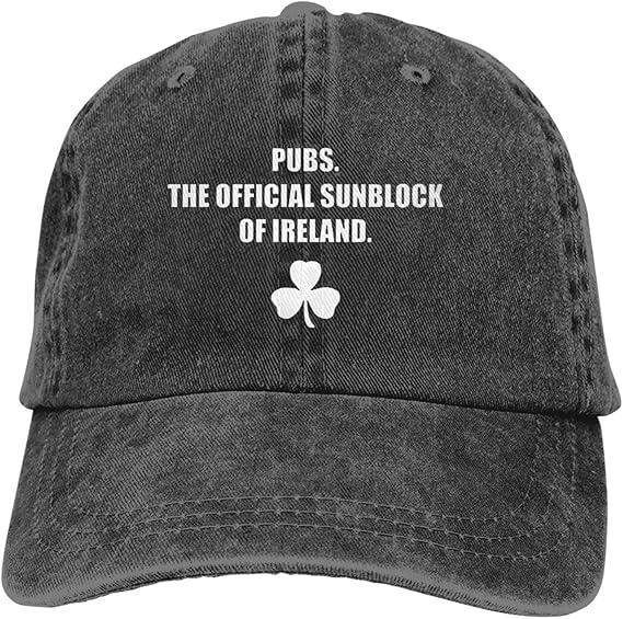 Pubs The Official Sunblock of Ireland Baseball Caps Retro Washed