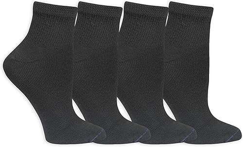 Miniatura 2 de Dr Scholls - Calcetines circulatorios para diabetes y tobillo para mujer (paquete de 4 pares)