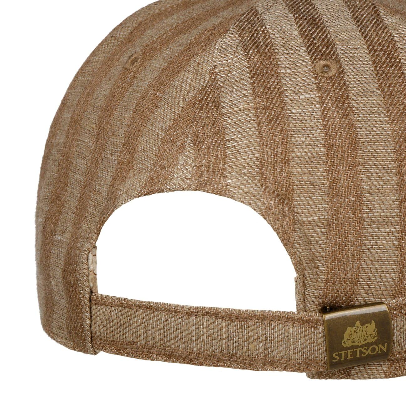 Stetson Barista czapka baseballowa w paski wielokolorowa kawa barwiona pasek z tyłu unisex wiosna lato zima