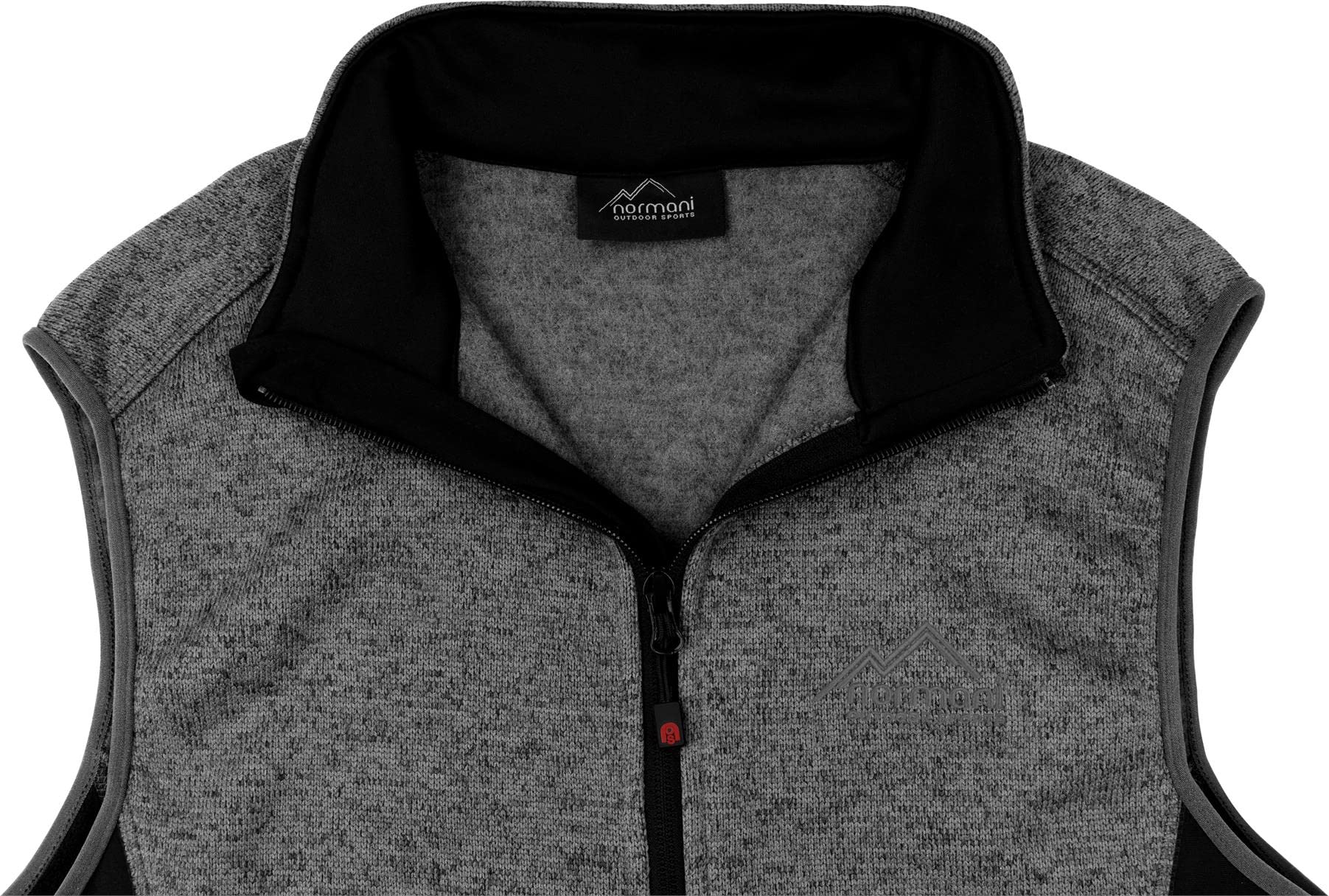 normani Damen Strickweste Outdoor Fleeceweste mit Reißverschlusstaschen und Neopren - Ärmellose Outdoor Weste Übergangsweste, warme 310 g/m² Grammatur