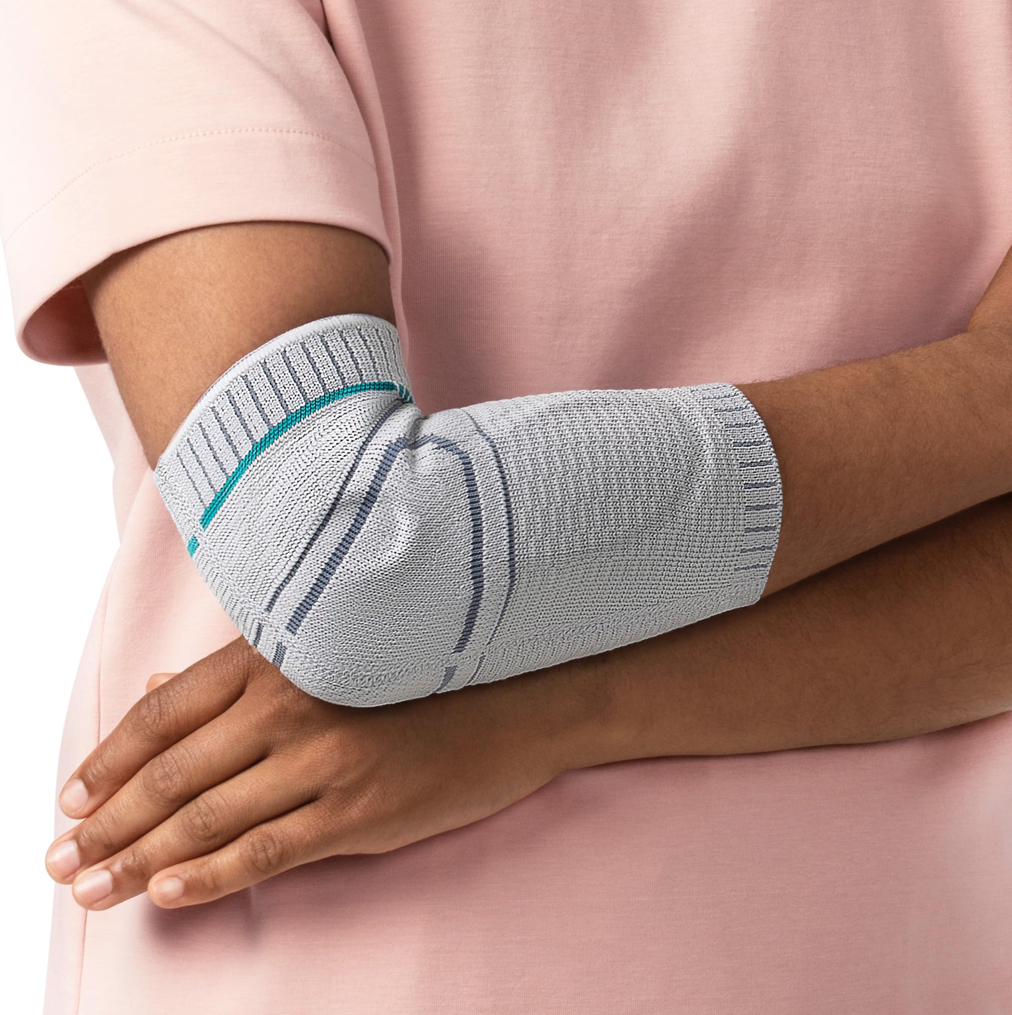 Elbow Support - Stabilizes and Relieves the Elbow, Helps to Alleviate and Prevent Pain During Everyday Activities - Grey, Size 5