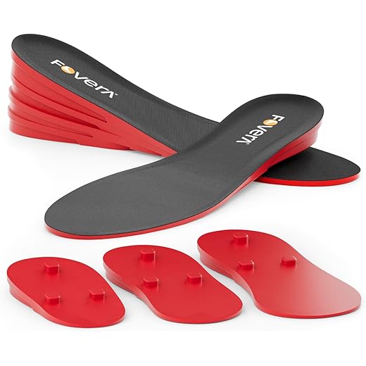 FOVERA Height Increasing Insoles - Gel, Regular 5-9 UK