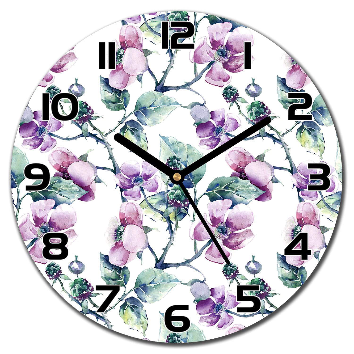 Horloge en Verre de Sécurité 30 cm à Impression Moderne Haute Définition Durable