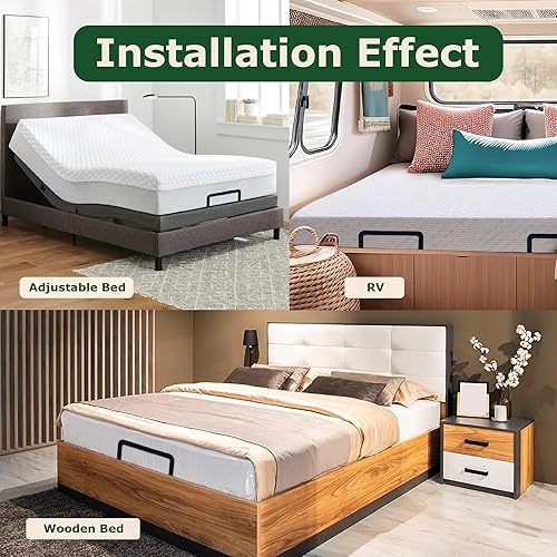 Miniatura 6 de ECOHomes Barra de retención de colchón  Tapón deslizante para colchón evita que el colchón se deslice. Soporte de colchón antideslizante para marco