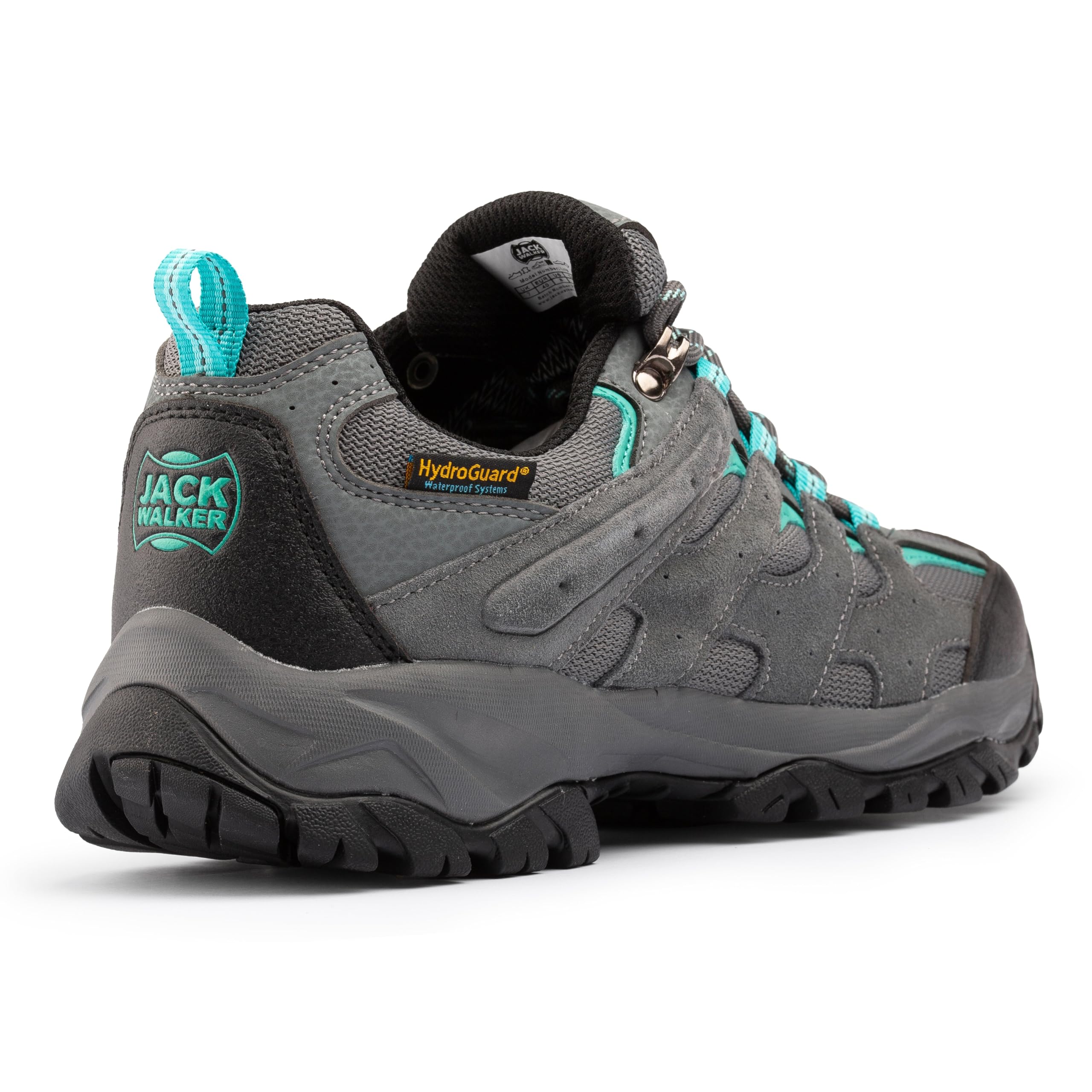 Jack Walker Zapatillas de Senderismo para Mujer Calzado cómodo de Piel de Ante con Plantillas de Espuma viscoelástica para Senderismo Actividades Casuales y al Aire Libre Lily Gris