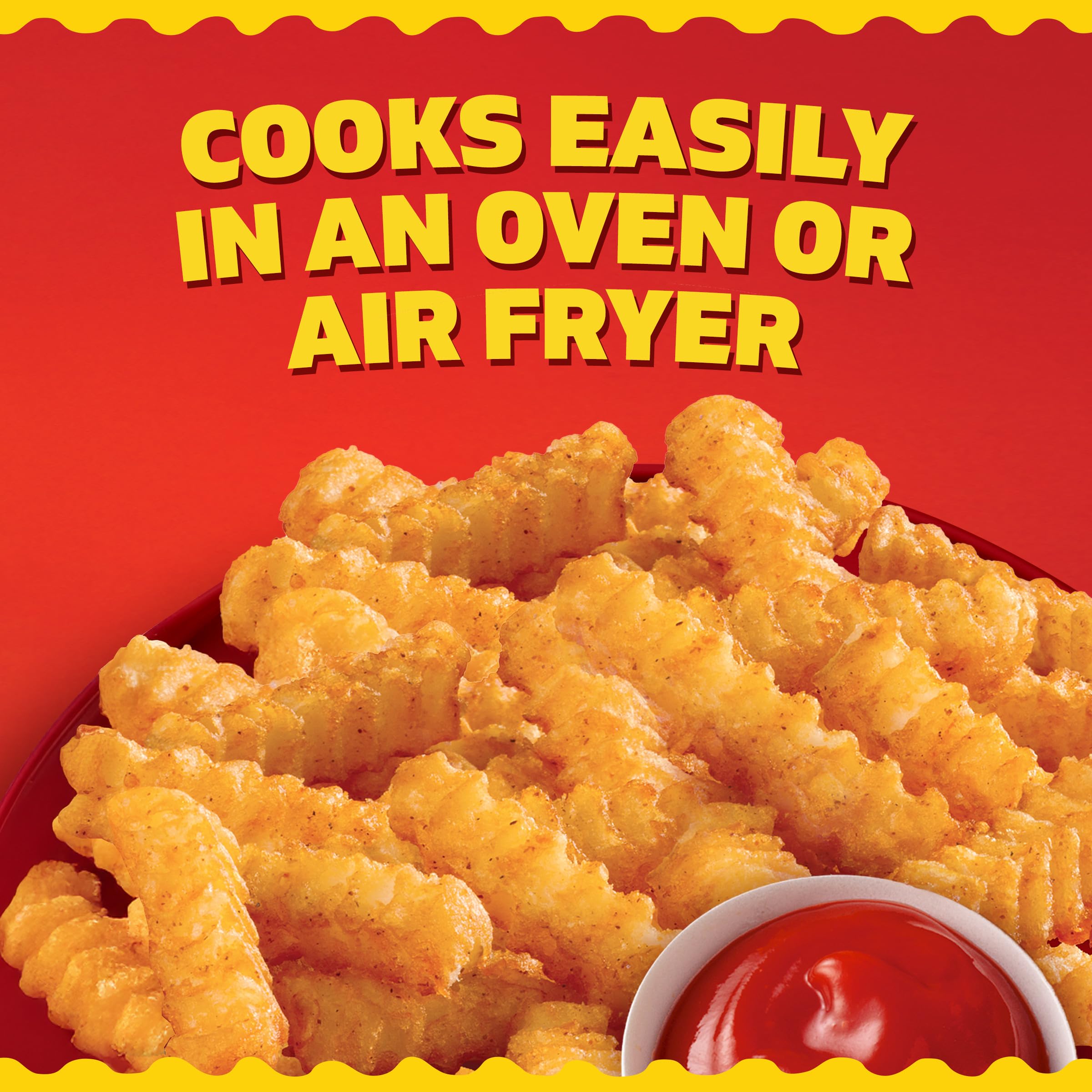 Ore-Ida Extra Crispy Seasoned Crinkles French Fries Fried Frozen Potatoes 26 oz Bag — view 6