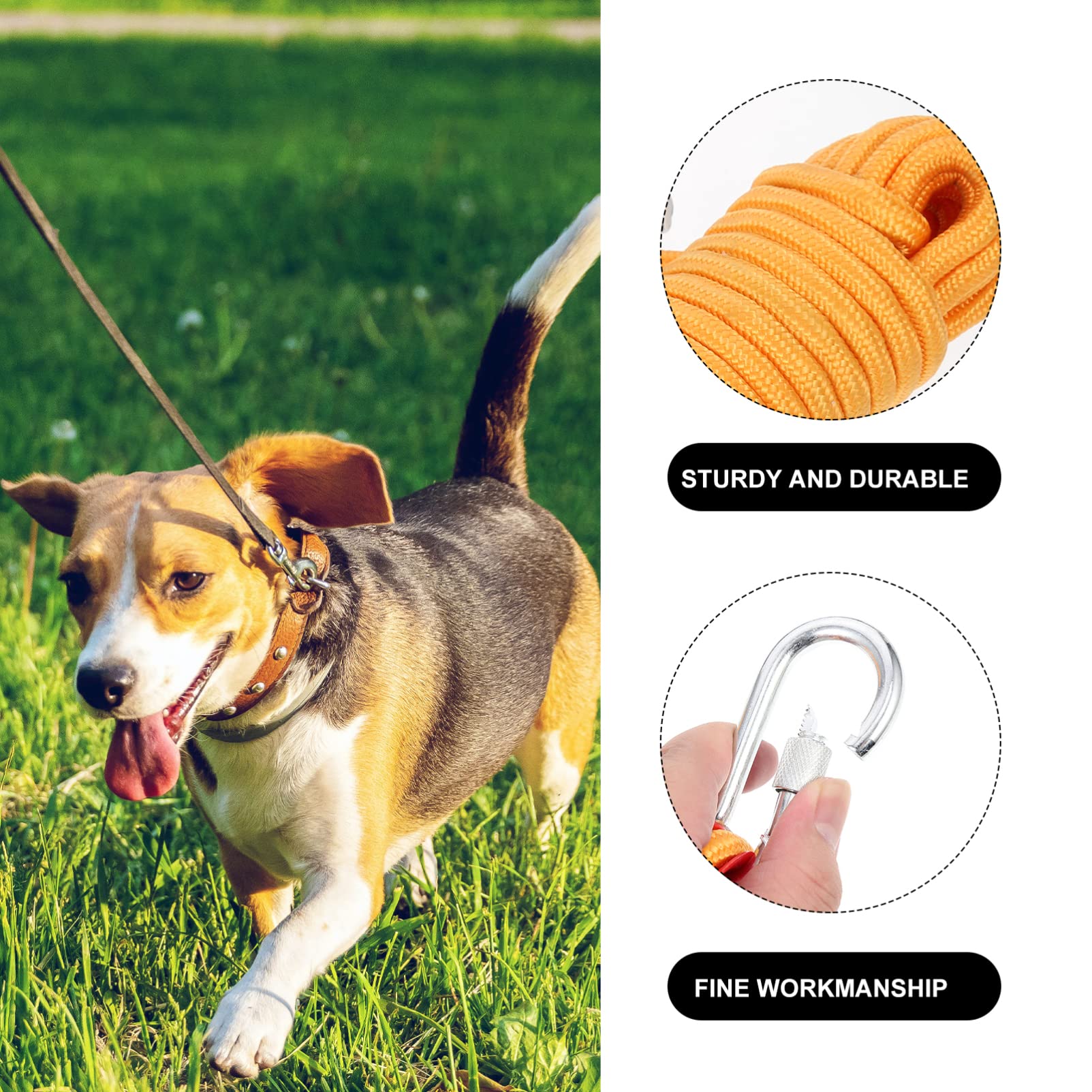 Luxshiny Cable para Perros De Camping Equipo para Acampar Perros Cable De Sujeción para Mascotas Al Aire para Correr Parques