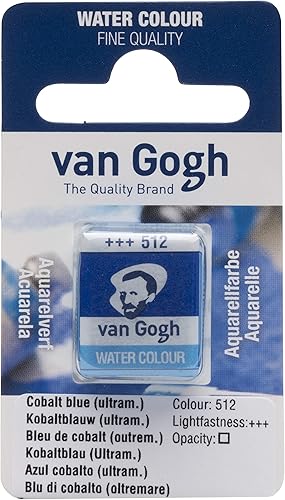 Van Gogh Pintura de acuarela, media sartén, azul cobalto Ultramarine 512