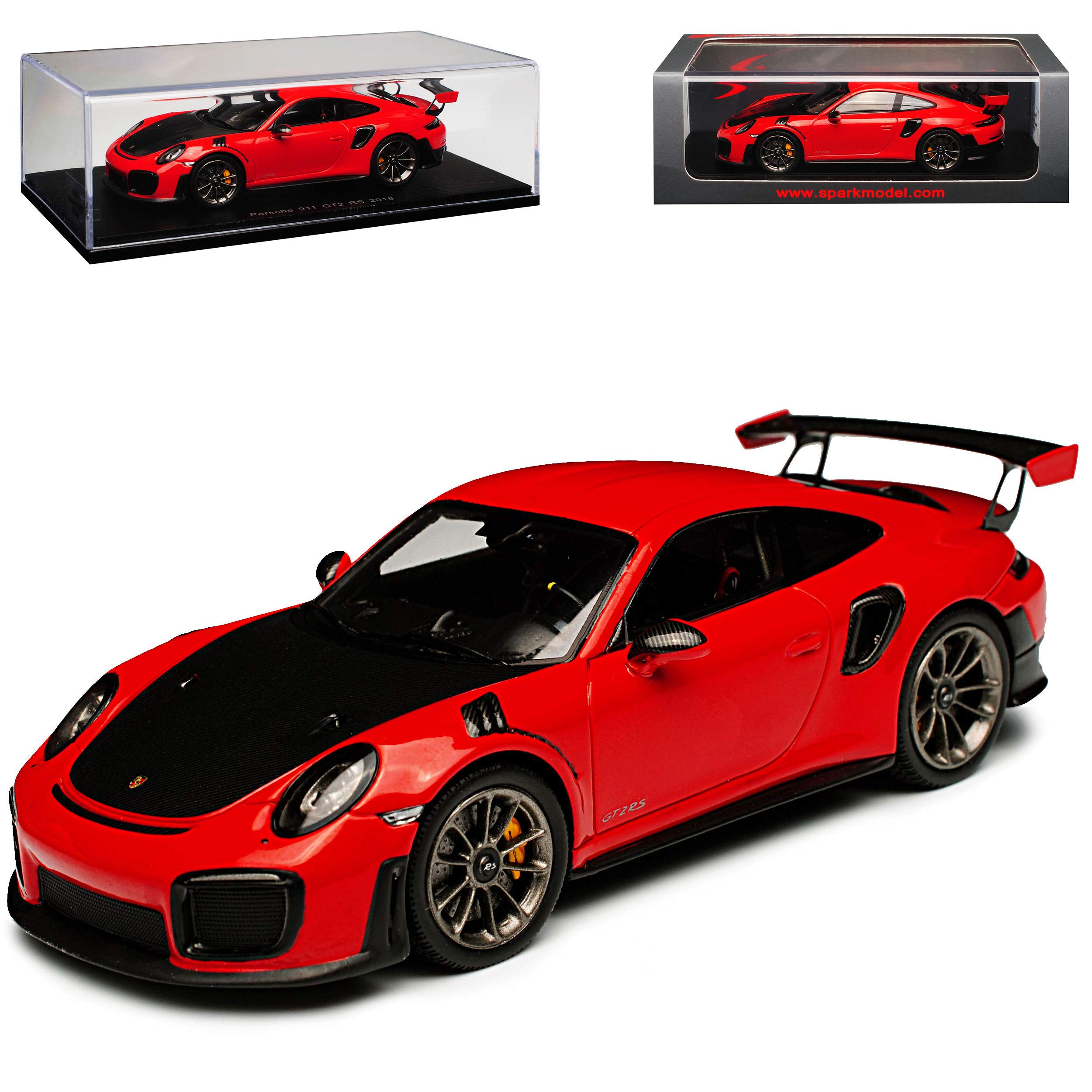 Spark Porsche 911 991 II GT2 RS Red Model from 2012 Onwards 