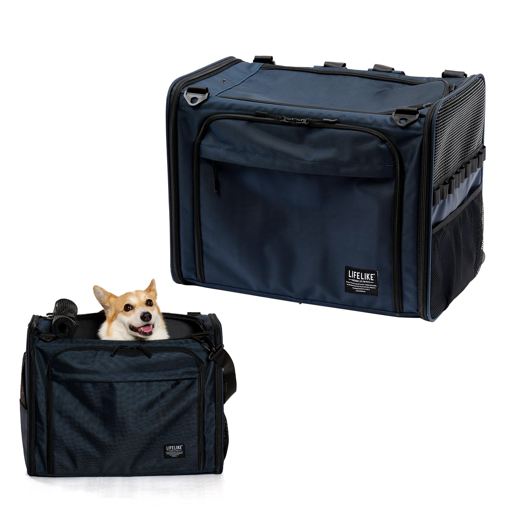 【ro*na73】｜LIFELIKE ペットキャリー リュック ブラック Amazon.co.jp: 【LIFELIKE公式】ボイジャーバックパック 犬 バック