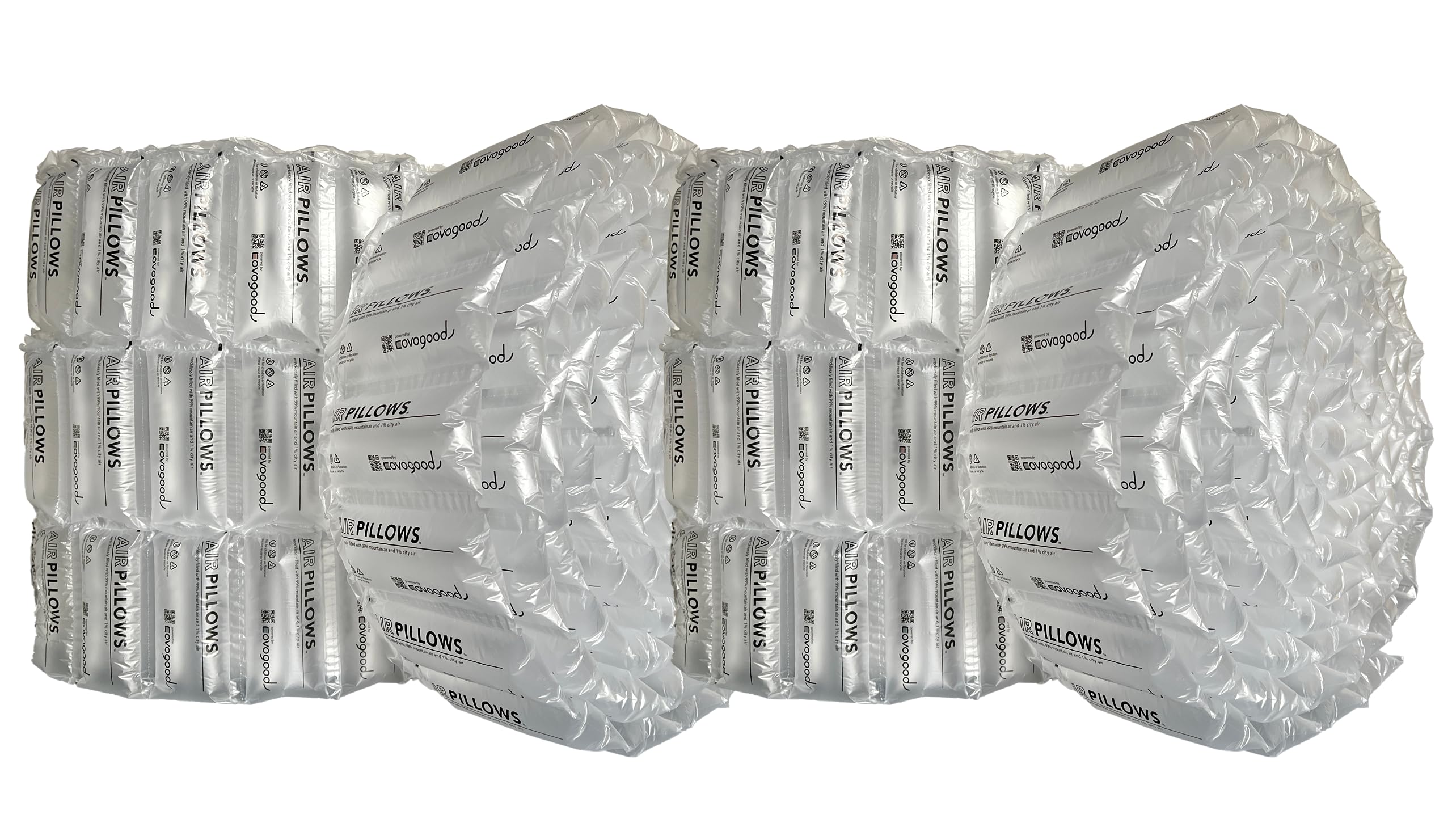 AirPillows™ 720 Count Premium Prefilled Air Bubbles for Package Shipping | 13.2 Cu Ft 100 Gal, 4x8In Ea | Better than Packing Peanuts Foam Paper | Strong HDPE Void Fill Cushion Protection by Covogoods